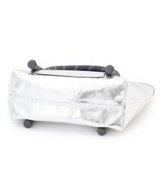 23区 NOMADIS JOY レザー ミニ トートバッグ(シルバー)