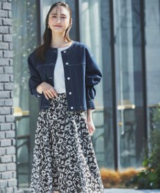 ANY SIS 【洗える】フラワーモイスチャー ニット