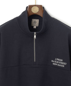 J.PRESS MEN インレージャージー ロゴハーフジップスウェット