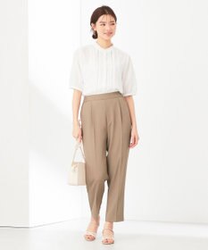 ANY SIS S 【洗える】フリルスタンドピンタック ブラウス