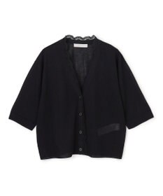 UNFILO レースドッキングニット カーディガン