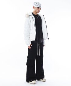 WEGO 【ユニセックス着用ITEM】2WAYシャイニーパファーフーディー