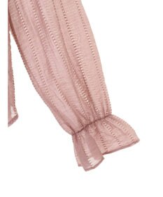 earth music&ecology キャンディースリーブシアーブラウス