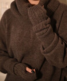 TOQUE 〈大草直子さんアドバイザー〉ベビーアルパカ×ウール縮絨ニットアームウォーマー