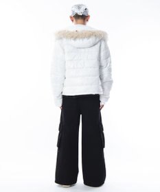 WEGO 【ユニセックス着用ITEM】2WAYシャイニーパファーフーディー