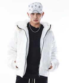 WEGO 【ユニセックス着用ITEM】2WAYシャイニーパファーフーディー