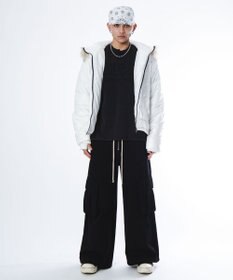 WEGO 【ユニセックス着用ITEM】2WAYシャイニーパファーフーディー