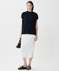 ICB 【接触冷感・UVケア・洗える】 VIS/NYハイゲージ モックネックプルオーバー