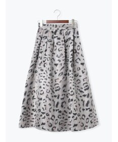 Te chichi レオパードジャガードフレアスカート《2025Autumn catalog vol.2 item》