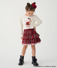 ANY KIDS 【ハローキティ×ANY KIDS】アップリケ 長袖Tシャツ