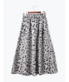 Te chichi レオパードジャガードフレアスカート《2025Autumn catalog vol.2 item》