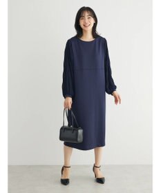 Green Parks マジョリカ袖ドッキングワンピース