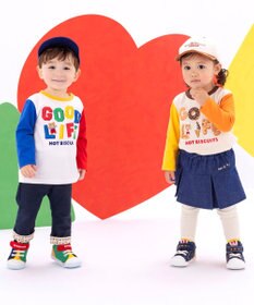 MIKI HOUSE HOT BISCUITS 【80-120cm】GOOD LIFE 長袖Tシャツ