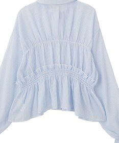 earth music&ecology シャーリングストライプシャツ