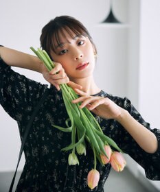 ANY SIS 【洗える】ミモザプリント ワンピース