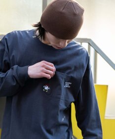 WEGO ポケット刺繍BIG　T（長袖）