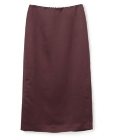 BEIGE， CASSITER / リネンブレンド サテンスカート