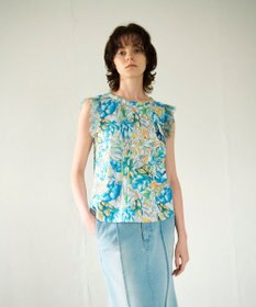 GRACE CONTINENTAL フラワーガーデンプリントトップ