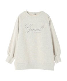 earth music&ecology 裏毛ロゴチュニック