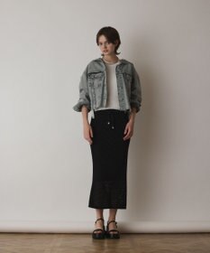 GRACE CONTINENTAL フードジップデニムジャケット