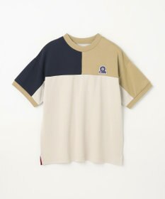 J.PRESS KIDS 【吸水速乾】【140-170cm】ポンチローマ トリコロール 切替Ｔシャツ