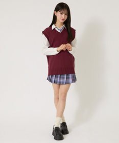WEGO 【SCHOOLITEM】無地ニットベスト