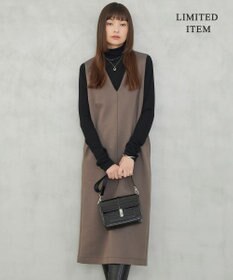 ICB L 【WEB限定・洗える】 コットンダンボール ジャンパースカート ワンピース