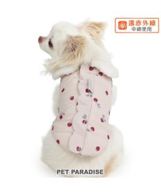 PET PARADISE ペットパラダイス 遠赤外線 背中開き 綿入りベスト 《いちご》 超小型犬 小型犬