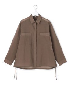 23区 【先行予約】ナイロンコットンシアーボイル ドロストシャツ