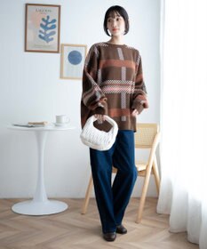 WEGO ルーズフィット総柄プルオーバー