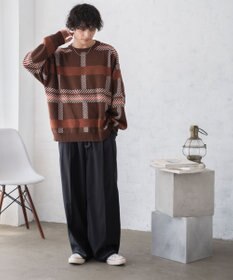 WEGO ルーズフィット総柄プルオーバー