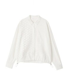 YECCA VECCA レースMIXレイヤードデザインシャツ