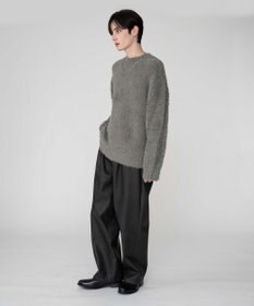 WEGO 【2025秋冬新作/ユニセックス着用ITEM/MLサイズ展開】フェザーニットプルオーバー