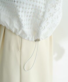 YECCA VECCA レースMIXレイヤードデザインシャツ