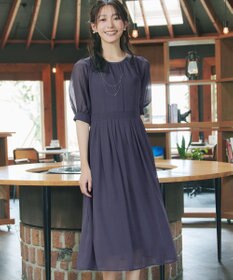 Tiaclasse 【新色追加】シフォンワンピース