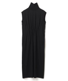 BEIGE， 【洗える】FLEUR / ニットコンビハイネックノースリーブドレス