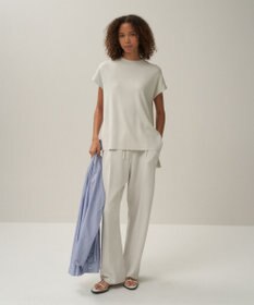 ATON 50/2 NATURAL DYED ORGANIC | モックネックプルオーバー