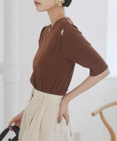 WEGO 【ANGIE VINTAGE】カットアウトリブトップス