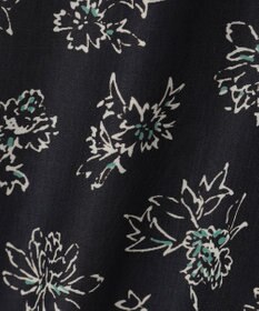 J.PRESS LADIES L 【WEB限定・洗える】ラインフラワープリント タック スカート