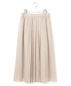 23区 【洗える】ソフトシアーフィルム タック スカート