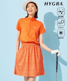 23区GOLF 【WOMEN】【接触冷感・UVケア・吸水速乾】アイス柄 切替ワンピース