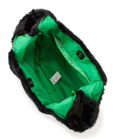 LeSportsac FUR SHOULDER TOTE/ブラックフラッフィーファー