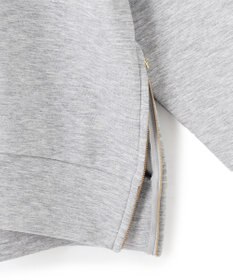 UNFILO L 【WEB限定】BEAUTY FORM JERSEY サイドZIP クロップドプルオーバー