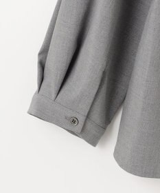 組曲 S 【KUMIKYOKU NAVY】ウーステッドライククロス フリルブラウス