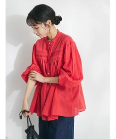 CRAFT STANDARD BOUTIQUE インド綿ピンタックブラウス