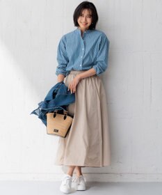 23区 【洗える】ルミエールタフタ フレアスカート