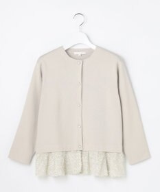 自由区 S 【SHIHOさん着用】ジャカードコンビ カーディガン