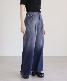 Green Parks ・ＳＵＧＡＲ　ＳＰＯＯＮ　デニムワイドパンツ