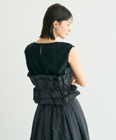 YECCA VECCA ビスチェドッキングブラウス