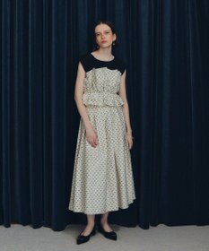 YECCA VECCA ビスチェドッキングブラウス